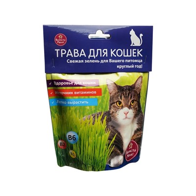 Трава для кошек ( дой-пак) - фото 18136