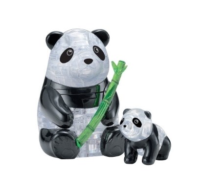 3D головоломка Две панды