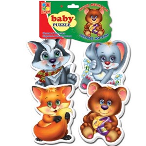 Мягкие пазлы Baby puzzle Лесные жители