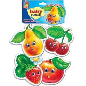 Мягкие пазлы Baby puzzle Фрукты