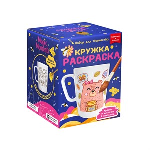 Кружка-раскраска Мишка с мёдом