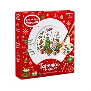 Тарелка раскраска Козочка