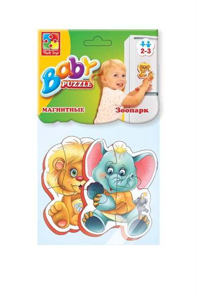 Мягкие магнитные Baby puzzle "Зоопарк"