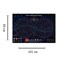 Интерактивная карта Звездное небо/планеты 101х69 см (с ламинацией в тубусе) - фото 15794