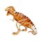 3D головоломка Динозавр T-Rex коричневый со стикерами - фото 20070