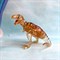 3D головоломка Динозавр T-Rex коричневый со стикерами - фото 20167
