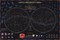 Интерактивная карта звездное небо/планеты 59х42 см (капсульная ламинация) - фото 5753