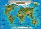 Интерактивная карта Мира для детей Животный и растительный мир Земли - фото 9005